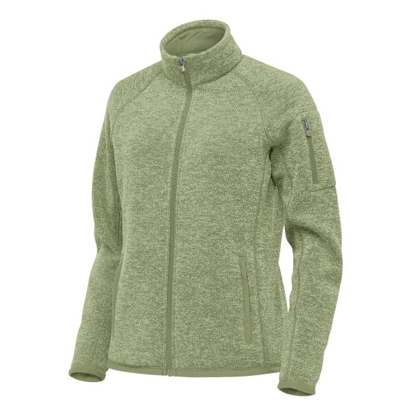 Zoom bild av Women's Avalante Full Zip Fleece Jacket, sage green heather