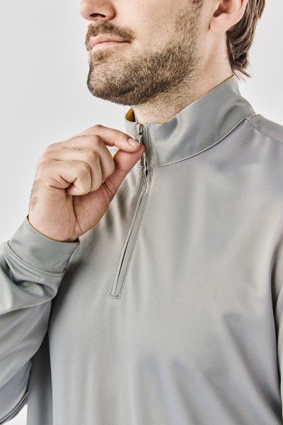 Zoom bild av Men's Monterey 1/4 Zip Pullover, steel grey