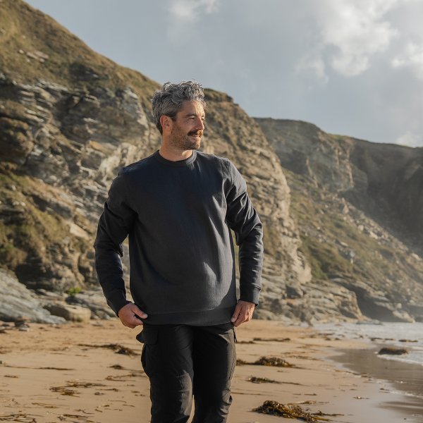 Zoom bild av Men's Stockton Fleece Crew Neck, granite