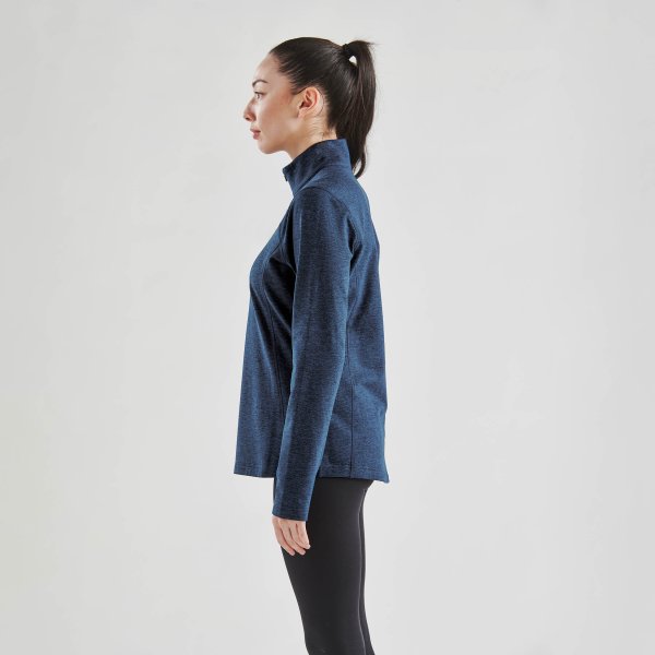 Zoom bild av Women's Treeline Performance 1/4 Zip Pullover, navy heather