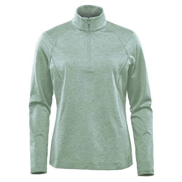 Zoom bild av Women's Treeline Performance 1/4 Zip Pullover, ice blue heather