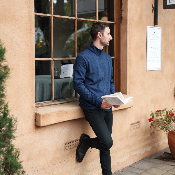 Zoom bild av Men's Treeline Performance Jacket, navy heather