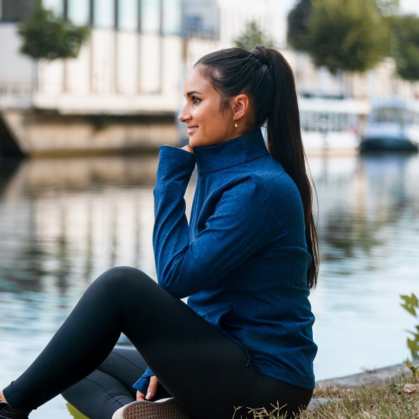 Zoom bild av Women's Treeline Performance Jacket, navy heather