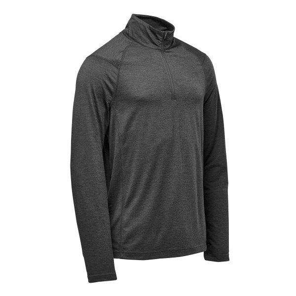 Zoom bild av Men's Milano 1/4 Zip Pullover, charcoal heather