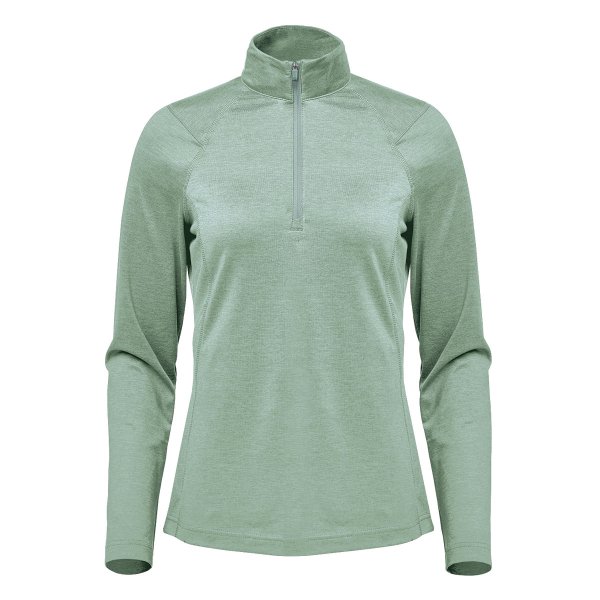 Zoom bild av Women's Milano 1/4 Zip Pullover, ice blue heather
