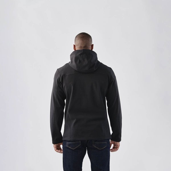 Zoom bild av Men's Orbiter Softshell Hoody, black/red