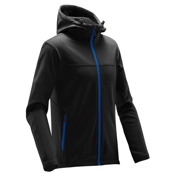 Zoom bild av Men's Orbiter Softshell Hoody, black/azur
