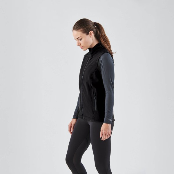 Zoom bild av Women's Orbiter Softshell Vest, black/dolphin