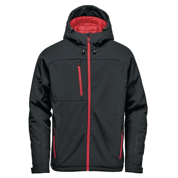 Zoom bild av Men's Orbiter Insulated Softshell, black/red