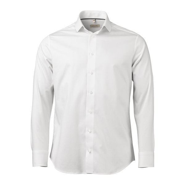 Zoom bild av White super stretch shirt, comfort fit