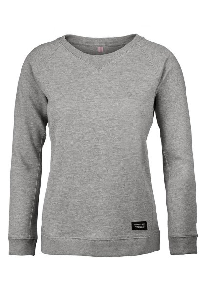 Zoom bild av Woman luxury lightweight crewneck, grey melange