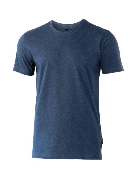 Zoom bild av Soft round neck t-shirt, navy melange