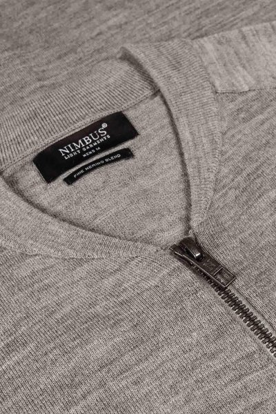 Zoom bild av Luxurious merino blend cardigan, grey