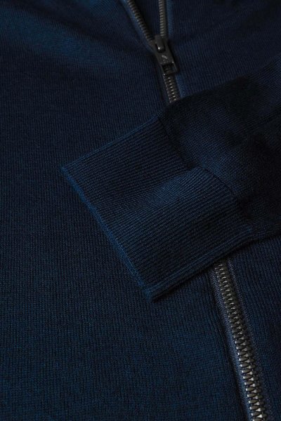 Zoom bild av Luxurious merino blend cardigan, navy