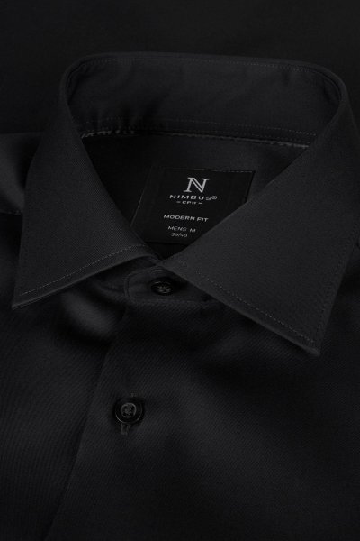 Zoom bild av Super non-iron business shirt slim fit, black