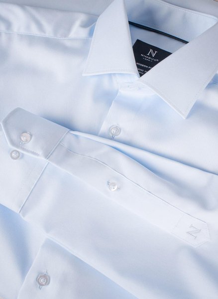 Zoom bild av Super non-iron business shirt slim fit, light blue