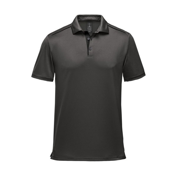 Zoom bild av Men's Monterey S/S Piped Polo, granite/black