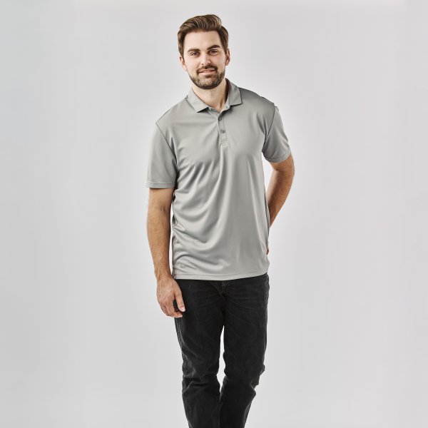 Zoom bild av Men's Monterey S/S Polo, steel grey