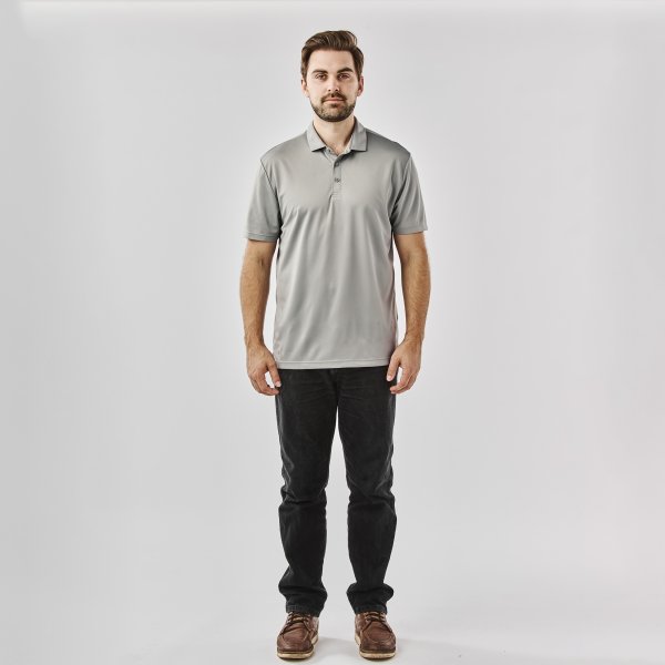 Zoom bild av Men's Monterey S/S Polo, steel grey