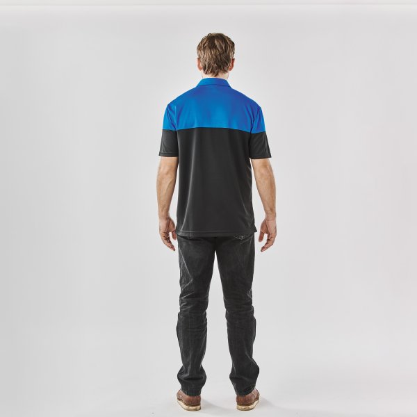 Zoom bild av Men's Monterey Two-Tone S/S Polo, black/royal blue