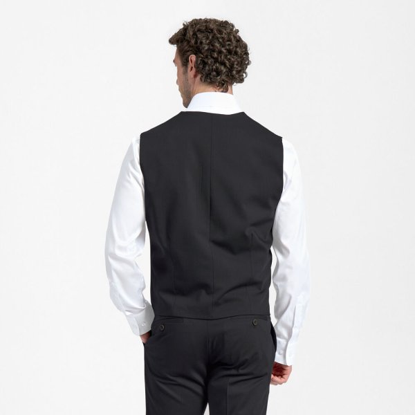 Zoom bild av Traveller mens waistcoat modern fit, black