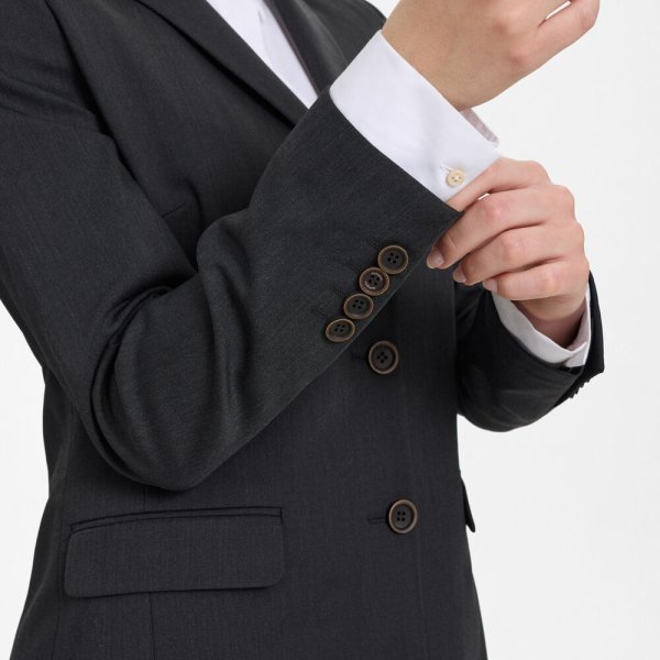 Zoom bild av Traveller womens blazer long modern fit, charcoal