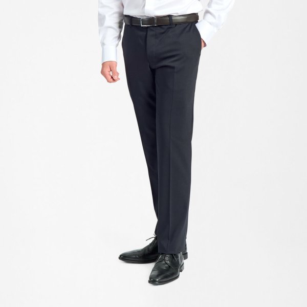Zoom bild av Traveller mens trouser modern fit, dark navy