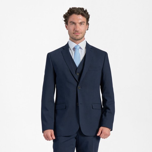 Zoom bild av Traveller mens blazer regular fit, dark blue