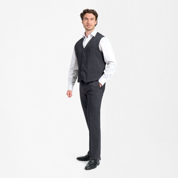 Zoom bild av Traveller mens waistcoat modern fit, dark navy