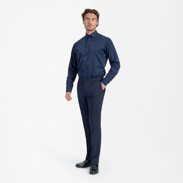 Zoom bild av Traveller mens trouser fitted, dark blue