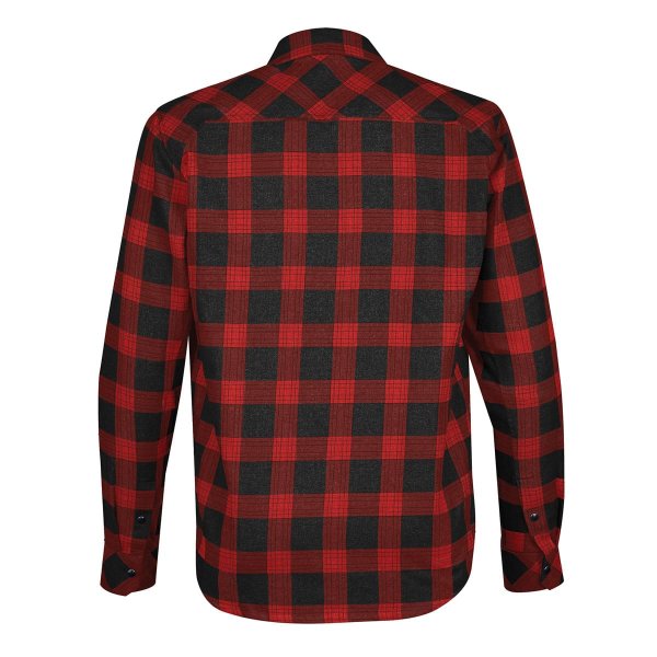 Zoom bild av Men's Logan Snap Front Shirt, red/black