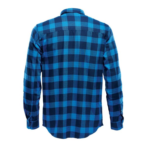 Zoom bild av Men's Logan Snap Front Shirt, royal plaid