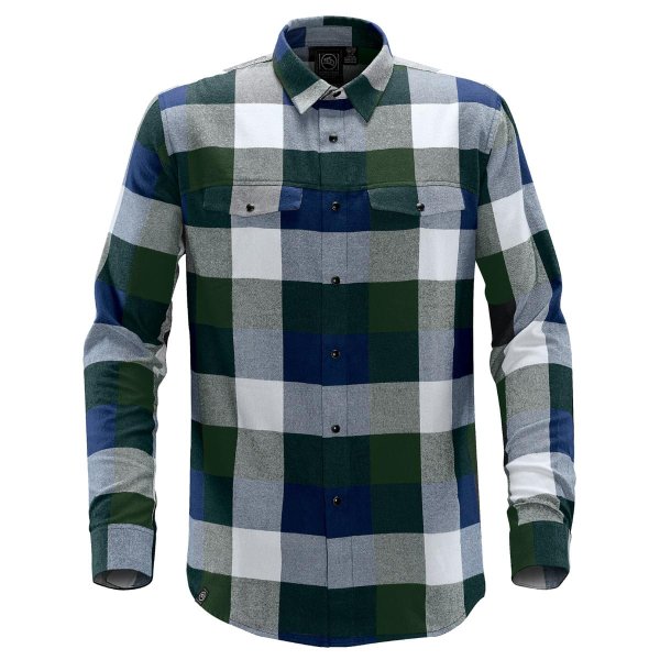 Zoom bild av Men's Logan Snap Front Shirt, earth/navy