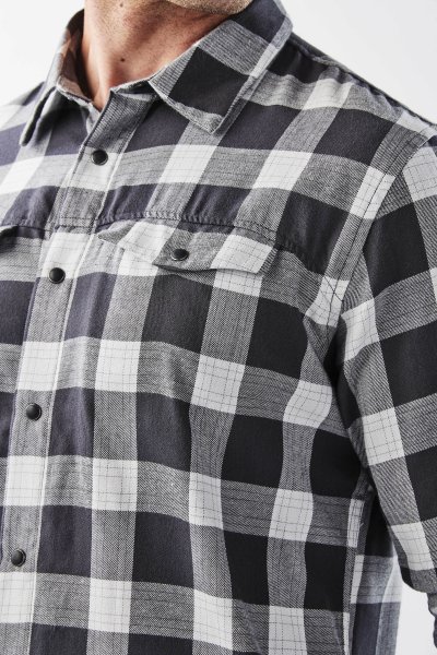 Zoom bild av Men's Logan Snap Front Shirt, titan plaid