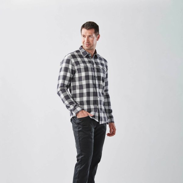 Zoom bild av Men's Logan Snap Front Shirt, titan plaid