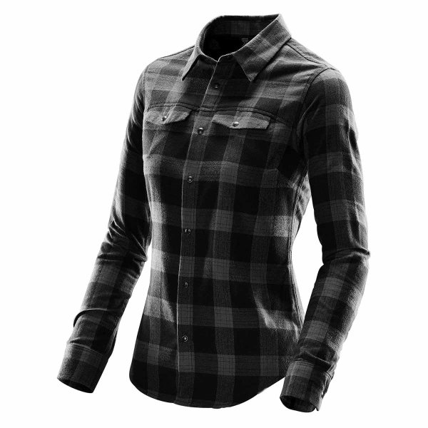 Zoom bild av Women's Logan Snap Front Shirt, carbon plaid