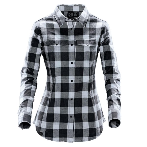 Zoom bild av Women's Logan Snap Front Shirt, titanium plaid