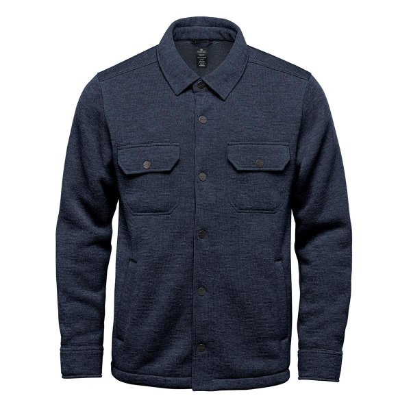Zoom bild av Avalante Fleece Shacket, navy heather