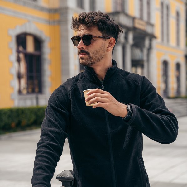 Zoom bild av Men's Montauk Fleece Jacket, black