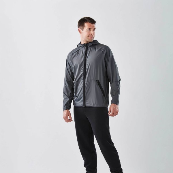 Zoom bild av Men's Ozone Hooded Shell, dolphin