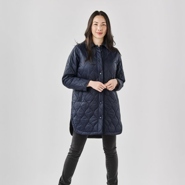 Zoom bild av Women's Tundra Quilted Shacket, navy