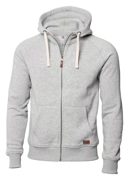 Zoom bild av Stylish hooded sweat, grey melange