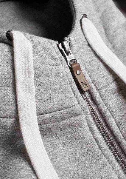 Zoom bild av Stylish hooded sweat, grey melange