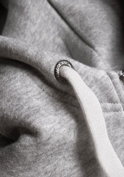 Zoom bild av Stylish hooded sweat, grey melange