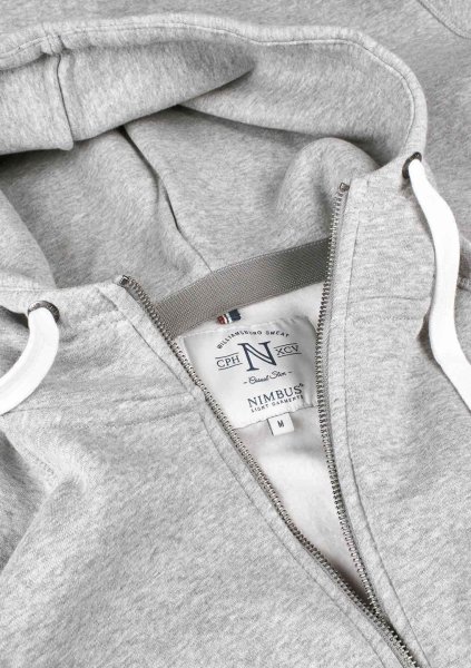 Zoom bild av Woman stylish hooded sweat, grey melange