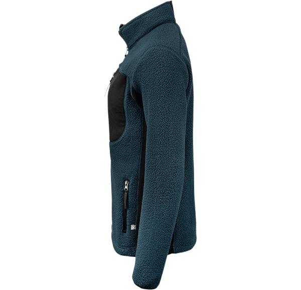 Zoom bild av Womens pile fleece jacket, blue/black