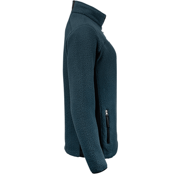 Zoom bild av Womens pile fleece jacket, blue/black