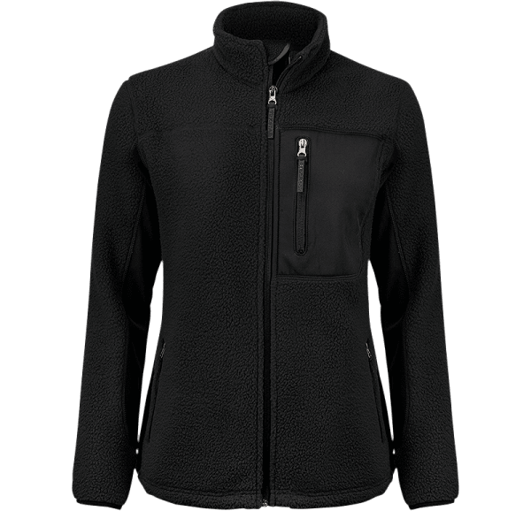 Zoom bild av Womens pile fleece jacket, black