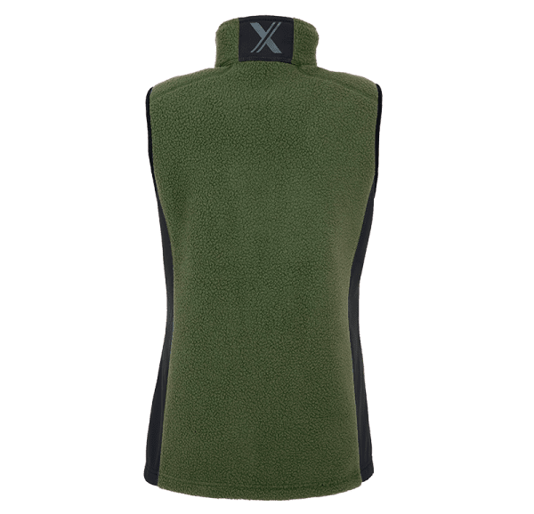 Zoom bild av Womens pile Fleece Vest, green/black